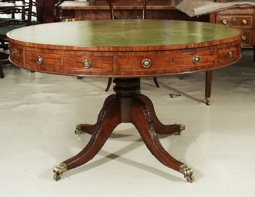 Mahogany Drum Table